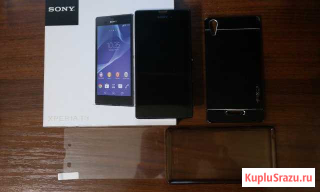 Sony Xperia T3 black Курск - изображение 1