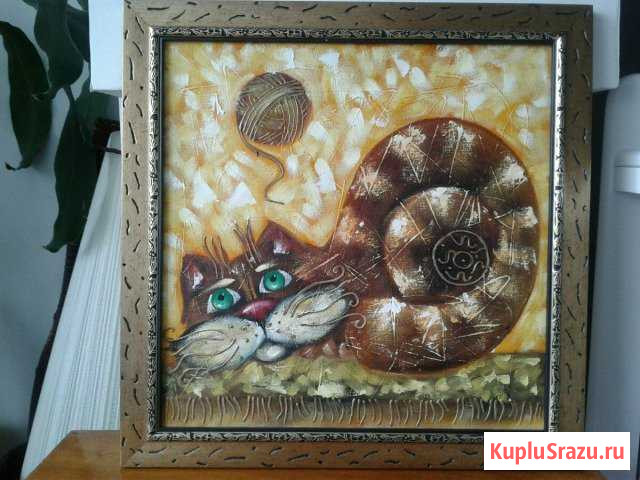 Картина Котик, масло Севастополь - изображение 1