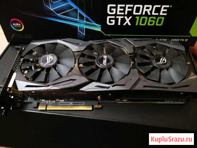 Asus strix gtx 1060 6gb продажа/обмен Сергиев Посад - изображение 1