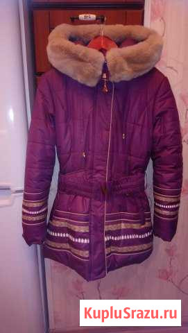 Зимнее полупальто. Рост 140-146 Ступино - изображение 1