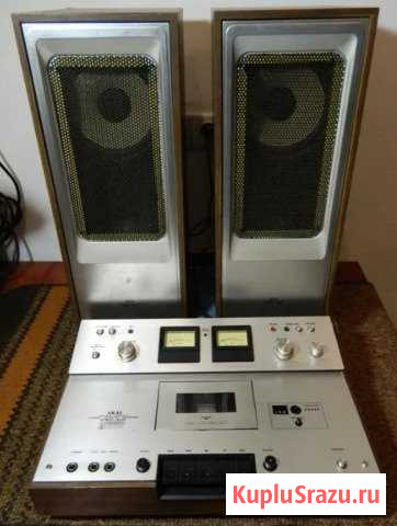 Кассетная дека akai GXC-310 с колонками Мытищи - изображение 1