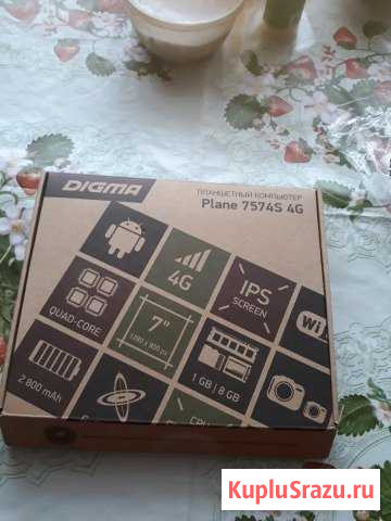 Планшетный комппьютер Plane 7574S 4G digma Волоколамск - изображение 1