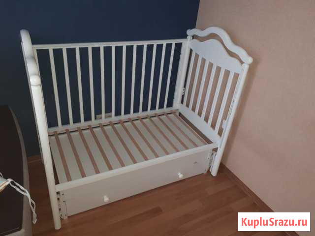 Кровать детская, с матрасом и бортиками Мысхако - изображение 1