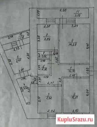 4-к квартира, 72.6 кв.м., 3/5 эт. Бавлы