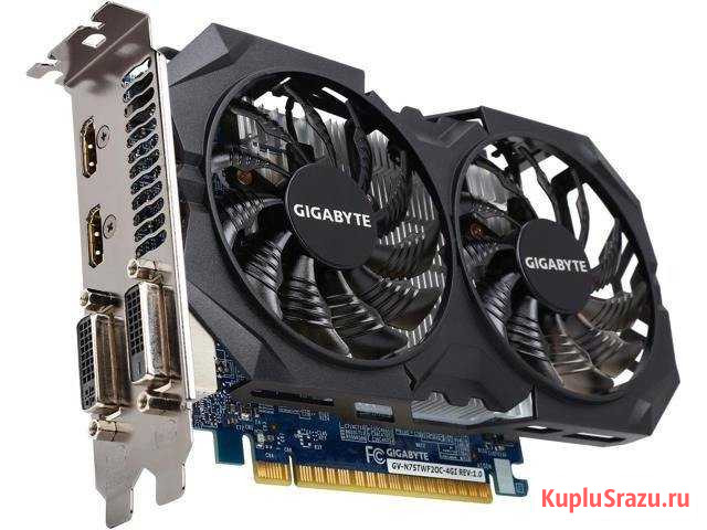 Видеокарта Gtx 750ti 4 gb (gigabyte) Старый Оскол - изображение 1