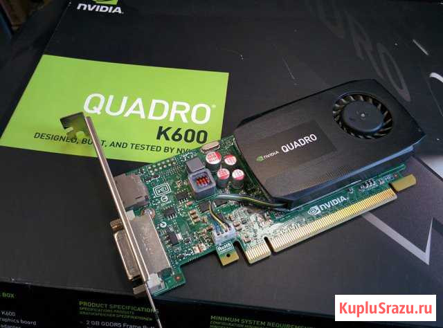 Профессиональная видеокарта nVidia Quadro k600 Елизово - изображение 1