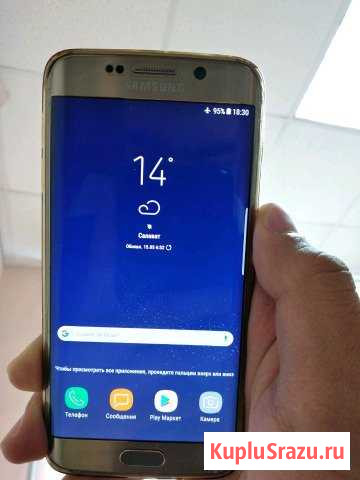SAMSUNG Galaxy S6 Edge 32Gb Gold LTE Салават - изображение 1