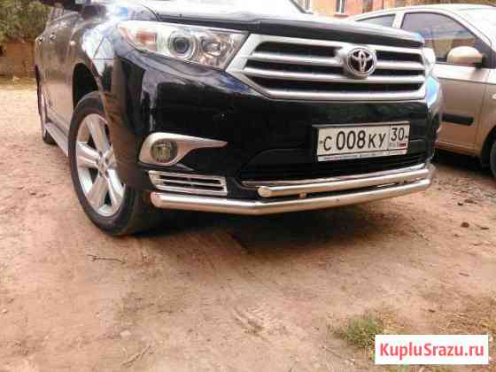 Защита переднего бампера Toyota Highlander 2010 Ахтубинск