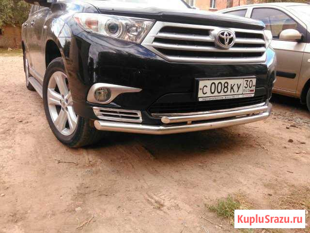 Защита переднего бампера Toyota Highlander 2010 Ахтубинск - изображение 1