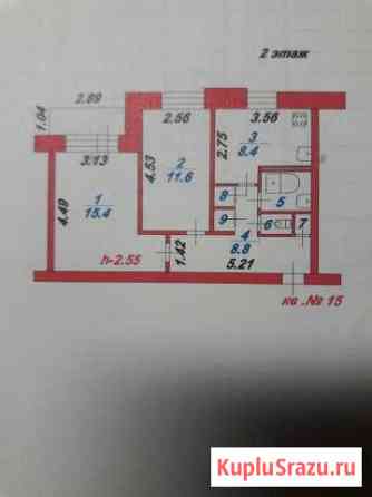 2-к квартира, 49.4 кв.м., 2/2 эт. Ильинско-Хованское