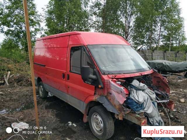 Ford Transit 2.0 МТ, 2005, микроавтобус, битый Костомукша - изображение 1