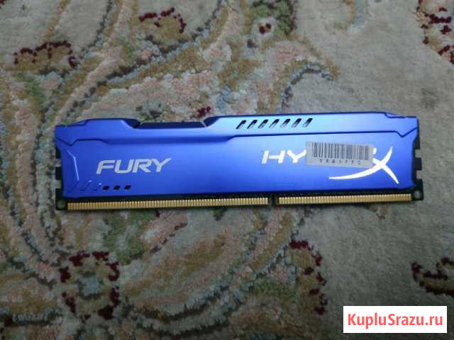 Оперативная память Hyperx fury 2x4gb ddr3 1866mhz Махачкала - изображение 1