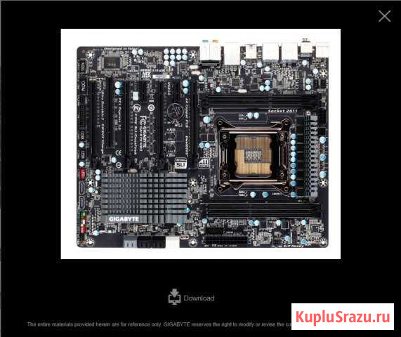 Материнская Плата Gigabyte GA-X79 UD3 Новая Северный - изображение 1