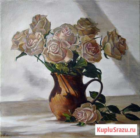 Продам Картину Розы в кувшине Курск - изображение 1