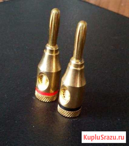 Штекеры акустические аудиофильские. Gold 24k Пенза - изображение 1