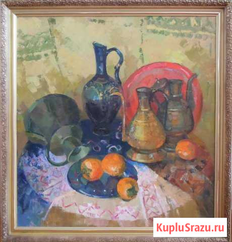 Картина маслом Натюрморт с хурмой восточный Симферополь - изображение 1
