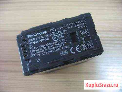 Аккумулятор panasonic VW-VBG6 Елец