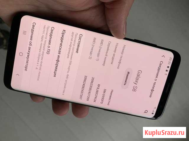 SAMSUNG Galaxy S8 64Gb Black Владивосток - изображение 1