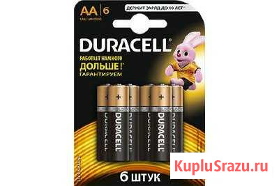 Батарейка Duracell LR6-6BL AA Basic промо 5+1 Ульяновск - изображение 1