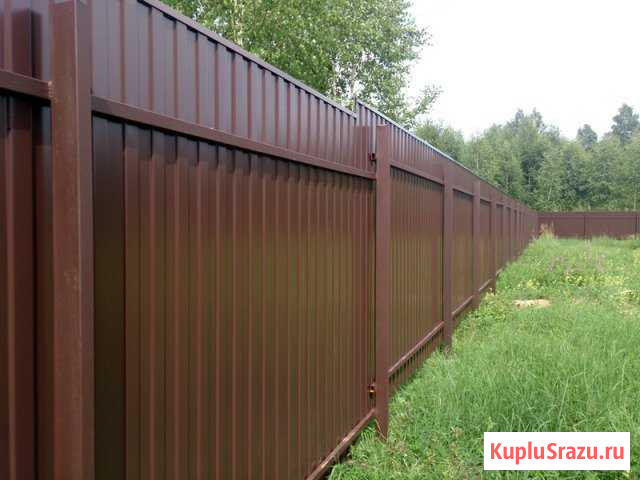 Монтаж забора с профнастила Кашира - изображение 1