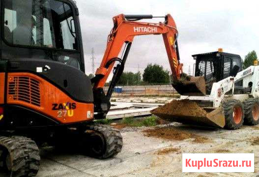 Минипогрузчик миниэкскаватор бобкат бобкет бобкэт Орехово-Зуево - изображение 1