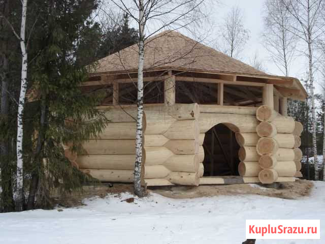 Дома ручной рубки из кедра и сосны Новосибирск - изображение 1
