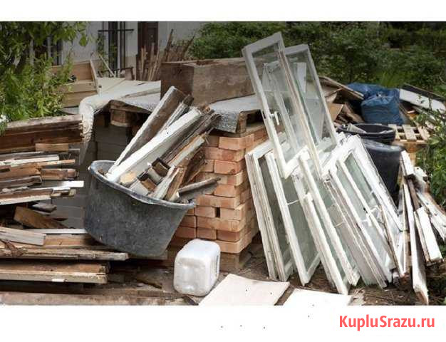 Вывезу мусор с грузчиками, строительной техникой Лаишево - изображение 1