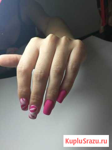 Маникюр+ укрепление+ покрытие гель лаком Иркутск - изображение 1