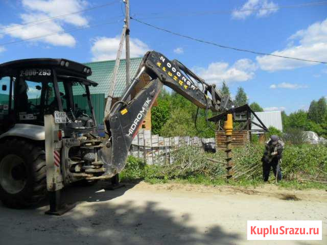 Услуги экскаватора-погрузчика JCB/HMK 102в +ямобур Горный Щит - изображение 1
