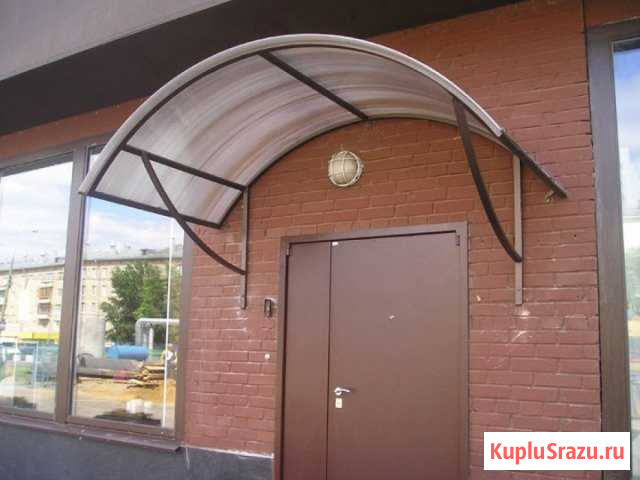 Козырьки навесы из поликарбоната Истра - изображение 1