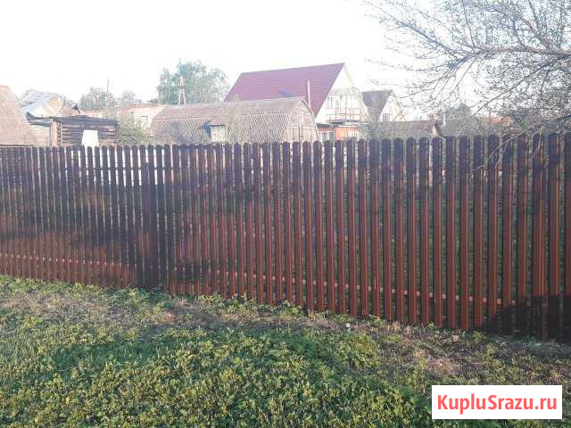Забор профнастил, евроштакетник, 3 Д, ворота Егорьевск - изображение 1