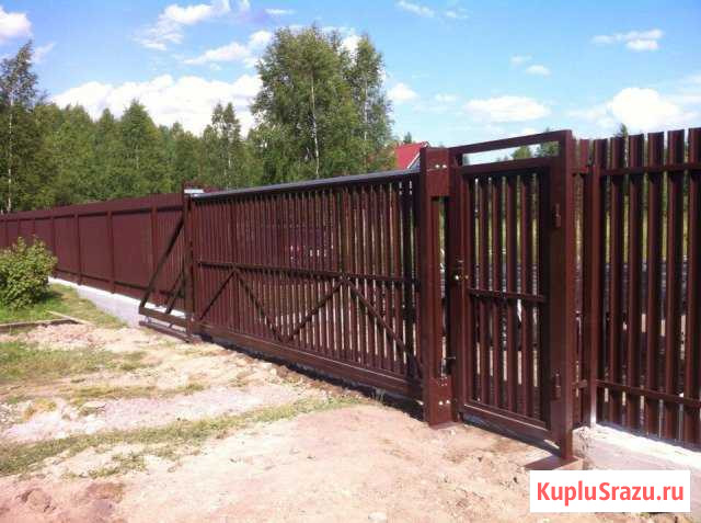 Заборы профнастила,штакетника,3 Д,откатные ворота Раменское - изображение 1