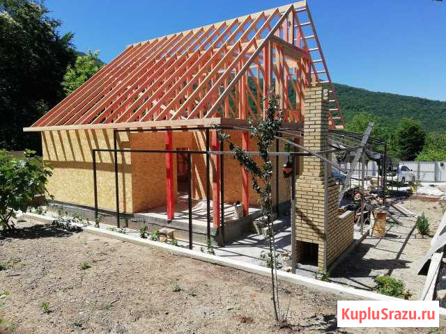 Строительство каркасных домов, монтаж кровли Апшеронск - изображение 1