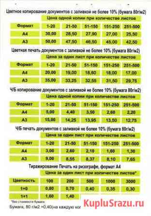 Копирование, печать документов, печать фотографий Тольятти