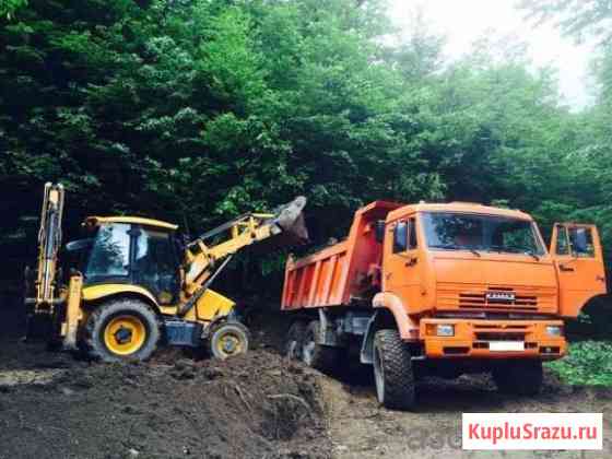 Экскаватор, камаз, Песок, пгс Опочка