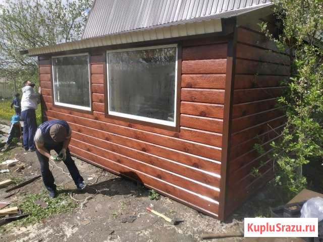 Дома фронтон Обшивка Сайдинга фундамента Нижнекамск - изображение 1