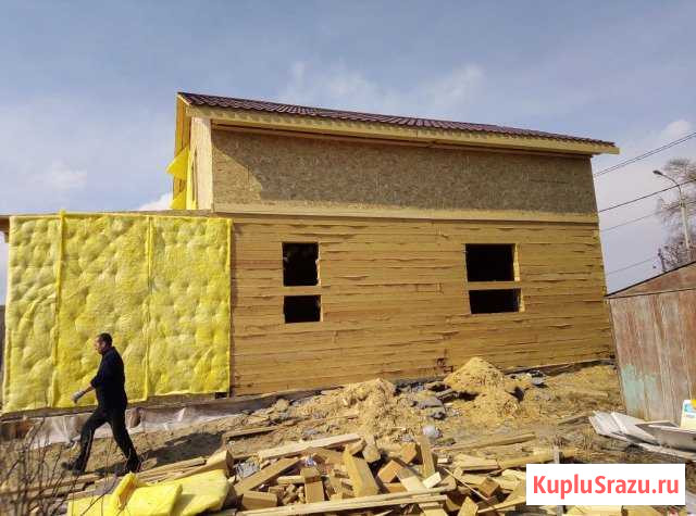 Кровля дома из бруса фасад Комсомольск-на-Амуре - изображение 1