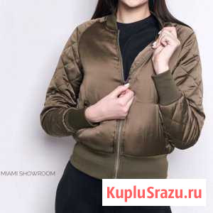 Бомбер H&M цвет хаки Майкоп - изображение 1