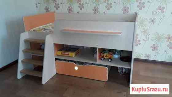 Детская кровать+ матрац ортопедический (кокос 6см) Сертолово