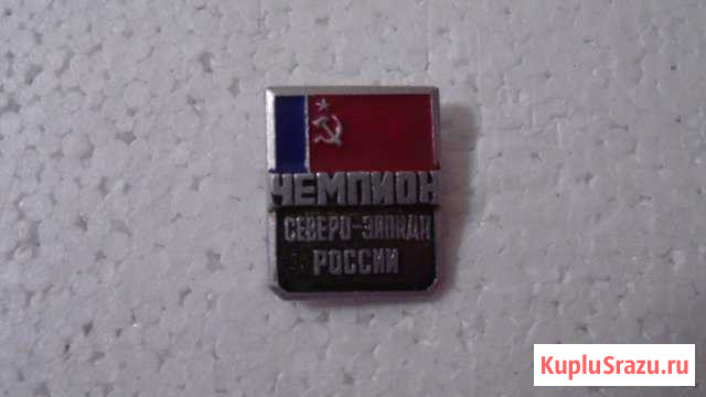 Значок чемпион северо-запада России(конец 80-х) Череповец - изображение 1