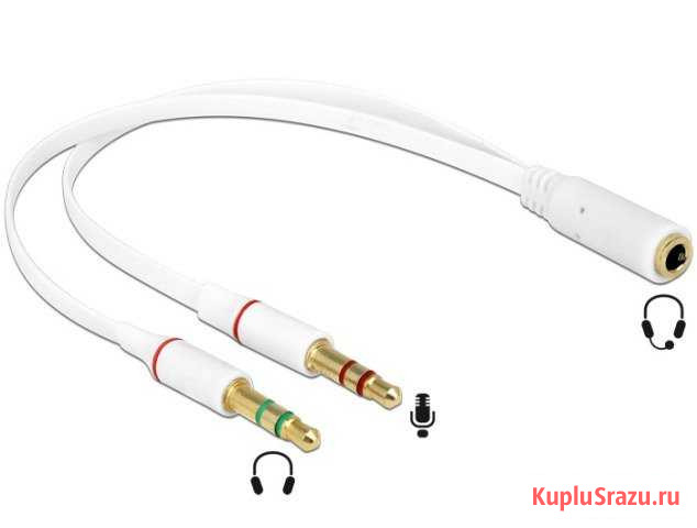 Разветвитель с 3.5 jack на 2x3.5 jack Волгореченск - изображение 1