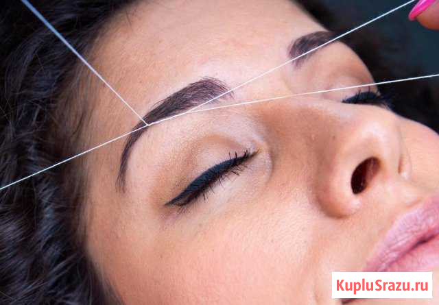 Эпиляция лица ниткой Мурманск - изображение 1