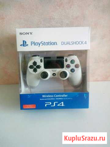 Геймпады PS4 Dualshock 4 белые Балабаново - изображение 1
