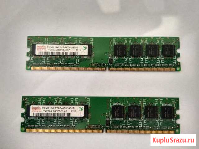 Hynix DDR2 512MB 1Rx8 PC2-6400U-555-12 Медведево - изображение 1