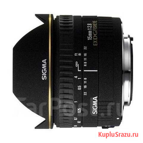 Объектив Sigma AF 15mm f/2.8 EX DG Diagonal Fishey Владивосток - изображение 1