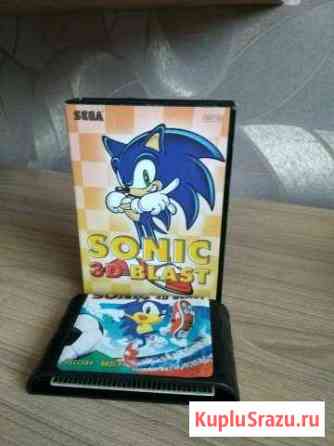 Картридж для сеги (cartridge sega) sonic 3d blast Подольск