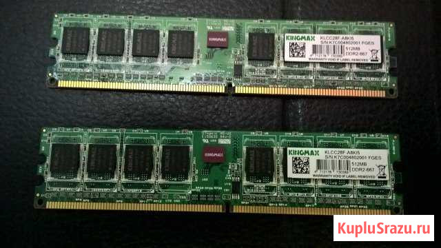 DDR2-667 - 512Mb X 2 Орехово-Зуево - изображение 1
