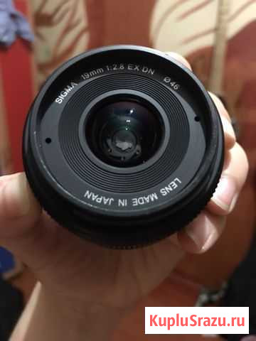Объектив Sigma 19 m 2.8 f for sony Мытищи - изображение 1