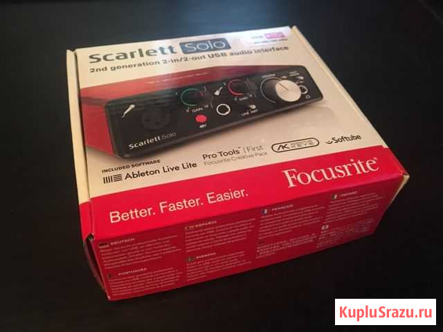 Внешняя звуковая карта Focusrite Scarlett Solo 2nd Москва - изображение 1