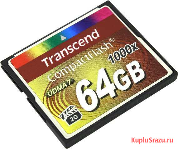 Карта памяти Compact Flash 64гб Transcend Ultra Благовещенск - изображение 1